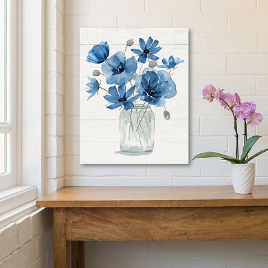 COURTSIDE MARKET Blue Dreams II Canvas Wall Art