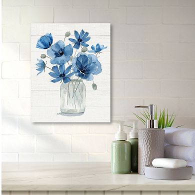 COURTSIDE MARKET Blue Dreams II Canvas Wall Art