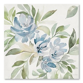 COURTSIDE MARKET Soft Blue Paradise Picks II Canvas Wall Art