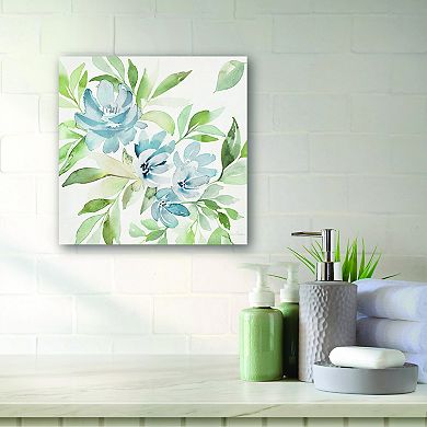 COURTSIDE MARKET Soft Blue Paradise Picks II Canvas Wall Art