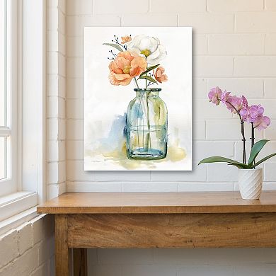 COURTSIDE MARKET Simple Blossoms II Canvas Wall Art