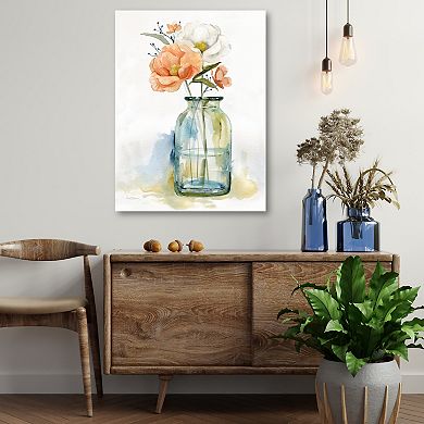 COURTSIDE MARKET Simple Blossoms II Canvas Wall Art