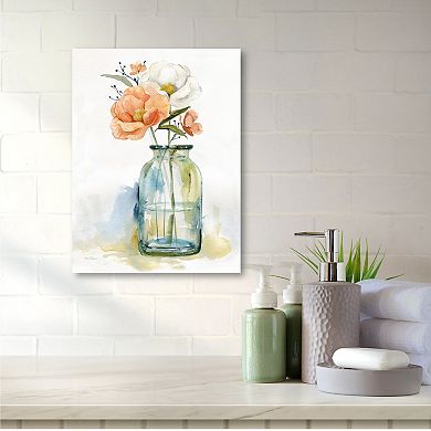 COURTSIDE MARKET Simple Blossoms II Canvas Wall Art