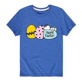 Boys 8-20 Peanuts Happy Easter Eggs Graphic Tee