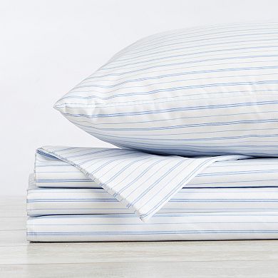 Madelinen® Adeline Varigated Stripe Microfiber Sheet Set with Pillowcases
