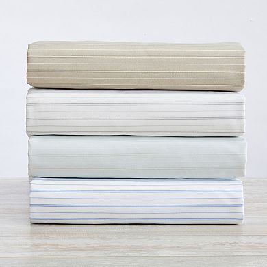 Madelinen® Adeline Varigated Stripe Microfiber Sheet Set with Pillowcases
