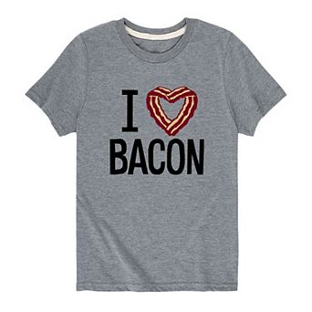 Boys 8-20 I Love Bacon Graphic Tee