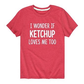 Boys 8-20 Wonder If Ketchup Loves Me Too Graphic Tee