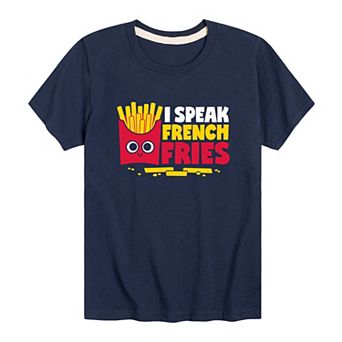 Boys 8-20 I Speak French Fries Graphic Tee