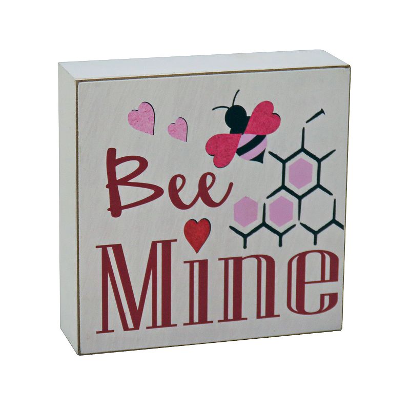 National Tree Company Artificial 5-in. Valentines Bee Mine Tabletop Decor,