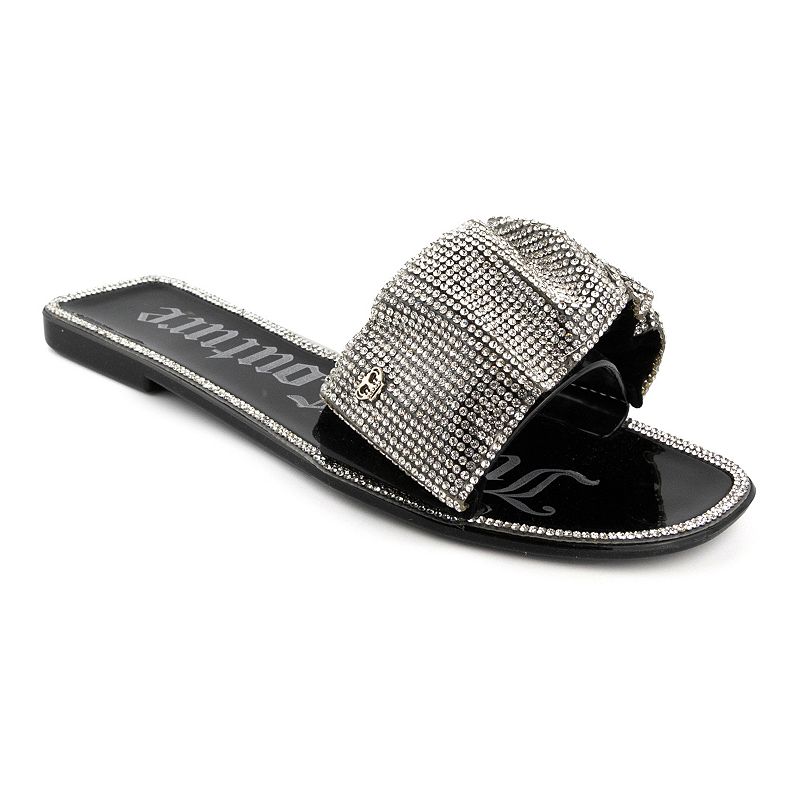 UPC 196050314874 product image for Juicy Couture Hollyn Women's Slide Sandals, Size: 7, Black | upcitemdb.com