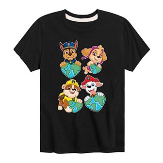 Boys 8-20 Paw Patrol Earth Hearts Graphic Tee