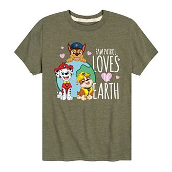 Boys 8-20 Paw Patrol Loves The Earth Graphic Tee