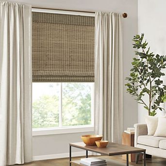 Madison Park Lyndon Bamboo Light Filtering Cordless Roman Shade