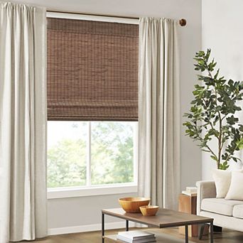 Madison Park Lyndon Bamboo Light Filtering Cordless Roman Shade