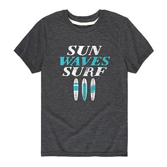 Boys 8-20 Sun Waves Surf Vacation Graphic Tee