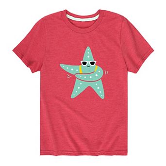 Boys 8-20 Flossing Starfish Vacation Graphic Tee