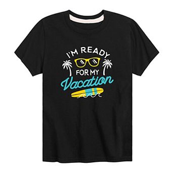 Boys 8-20 Ready For My Vacation Graphic Tee