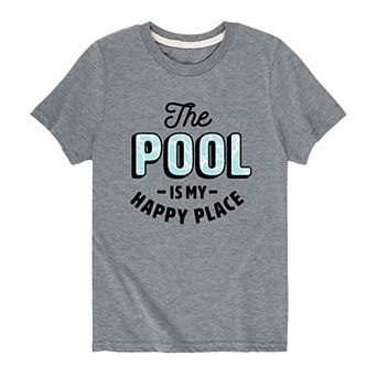 Boys 8-20 The Pool Is My Happy Place Graphic Tee