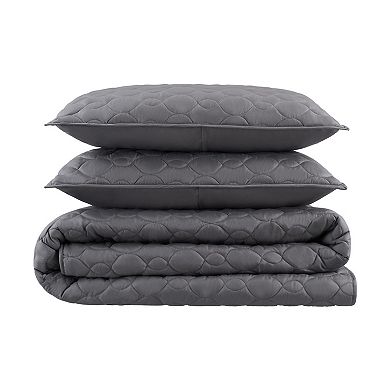 Serta Simply Comfort Solid Quilt Set and Shams