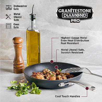 Granitestone Diamond Pro 13-pc. Hard-Anodized Nonstick Cookware Set