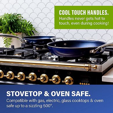 Granitestone Diamond Classic Blue 20-pc. Nonstick Cookware & Bakeware Set