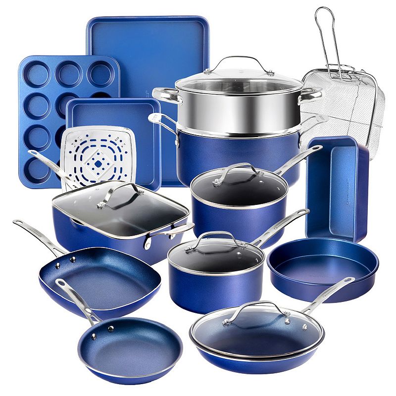 Granite Stone Diamond Titanium Diamond Infused Nonstick 20-Pc. Complete Cookware & Bakeware Set