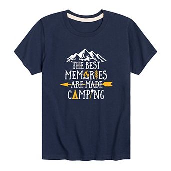 Boys 8-20 Best Memories Are Made Camping Graphic Tee