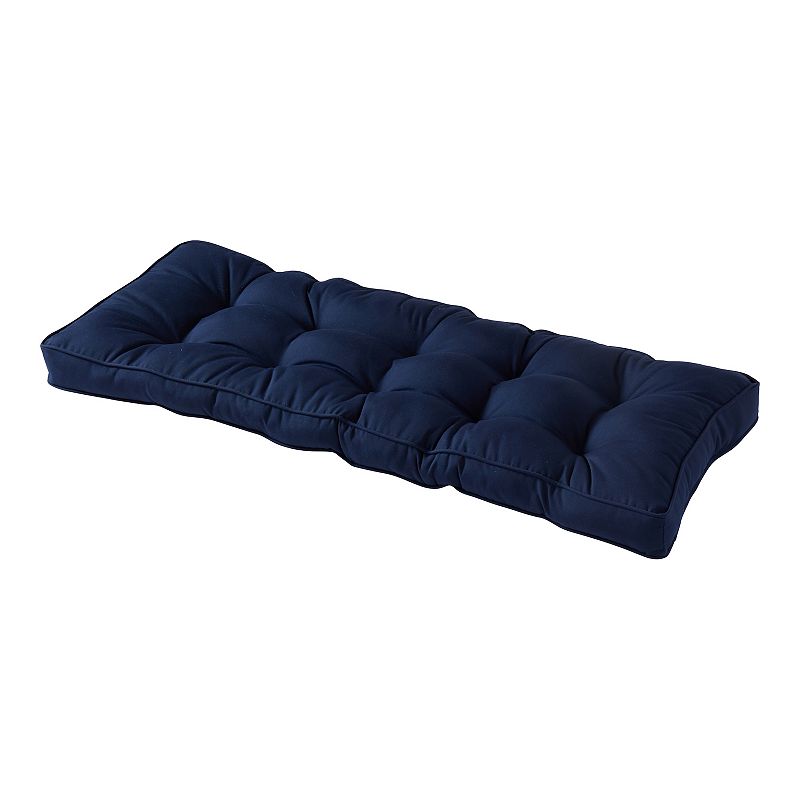 Greendale Home Fashions 51" Sunbrella Fabric Outdoor Bench Cushion, Blue