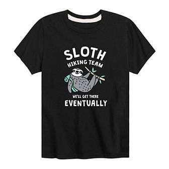 Boys 8-20 Sloth Hiking Team Graphic Tee
