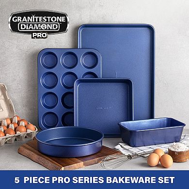 Granitestone Diamond Classic Blue Pro 5-pc. Nonstick Bakeware Set