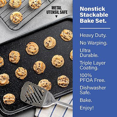 Granitestone Diamond StackMaster 6-pc. Stackable Nonstick Bakeware Set
