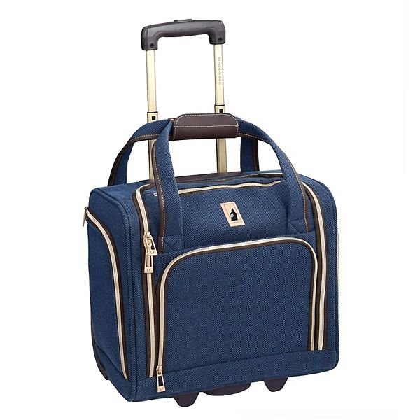 London Fog Yorkshire 15-Inch Underseater Carry-On Luggage - Navy