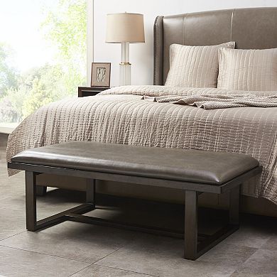 Madison Park Conner Upholstered Rectangular Cocktail Ottoman