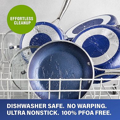 Granitestone Diamond Classic Blue Nonstick Grill Pan