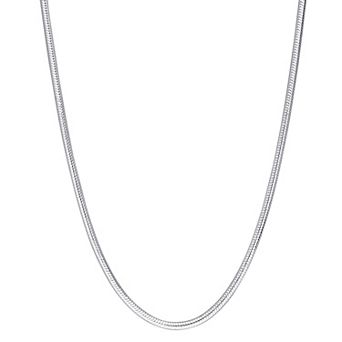 Stella Grace Men's Sterling Silver Snake Chain Necklace