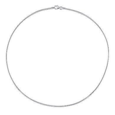 Stella Grace Men's Sterling Silver Snake Chain Necklace