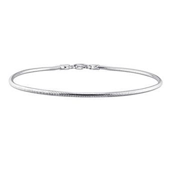 Stella Grace Men's Sterling Silver Snake Chain Bracelet