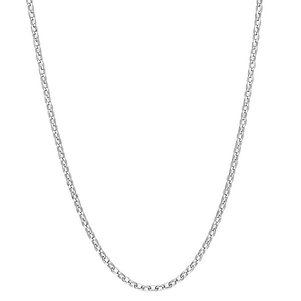 Stella Grace Men's Sterling Silver Rolo Chain Necklace