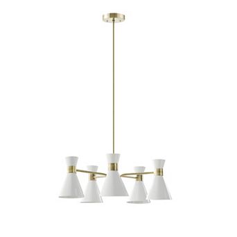INK+IVY Ezra 5-Light Adjustable Chandelier
