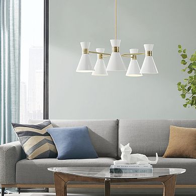 INK+IVY Ezra 5-Light Adjustable Chandelier