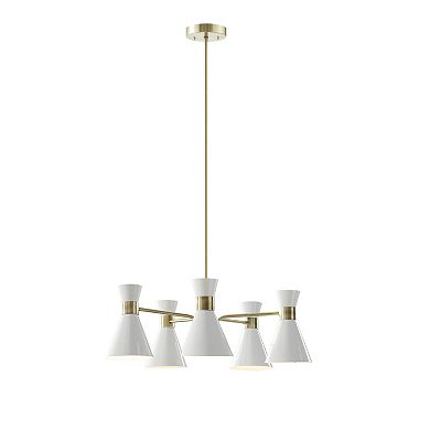 INK+IVY Ezra 5-Light Adjustable Chandelier