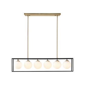 INK+IVY Helena 6-Light Adjustable Industrial Chandelier