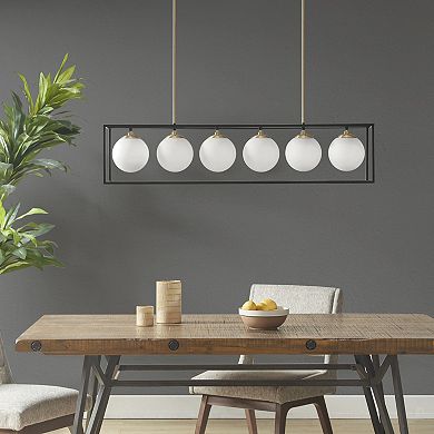 INK+IVY Helena 6-Light Adjustable Industrial Chandelier