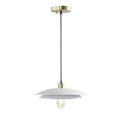 INK+IVY Saben Double Layered Disc Shade Pendant Ceiling Light