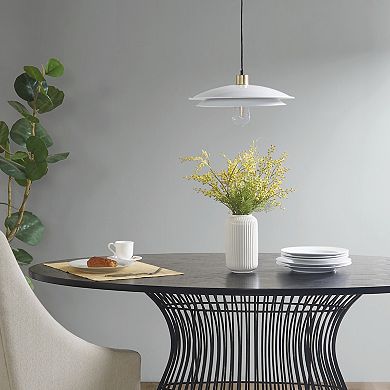 INK+IVY Saben Double Layered Disc Shade Pendant Ceiling Light