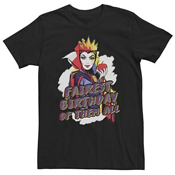 Big & Tall Disney Villains Evil Queen Fairest Birthday Of Them All Tee