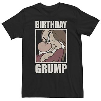 Big & Tall Disney Snow White And The Seven Dwarfs Grumpy Birthday Tee