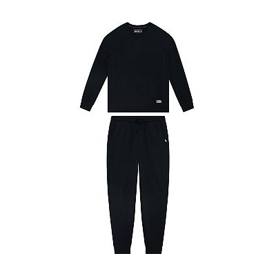 Men s Eddie Bauer 2 Piece Lounge Top Jogger Pants Set