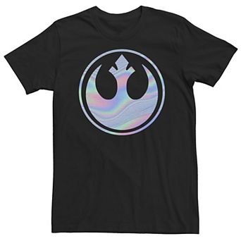 Big & Tall Star Wars Holographic Rebel Symbol Tee